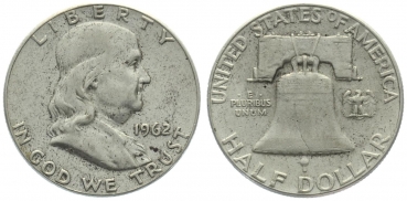 USA 1/2 Dollar 1962 o. Mzz. - Franklin